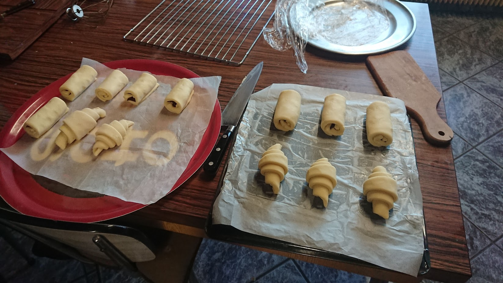 Croissants crus — la promesse si tu laisses le temps faire son boulot